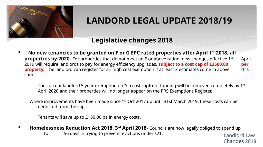 “Recent Changes to Housing Legislation a quick - slide 4 of 16