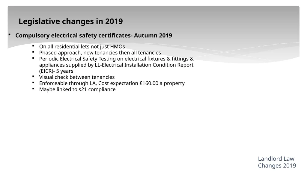 “Recent Changes to Housing Legislation a quick - slide 13 of 16