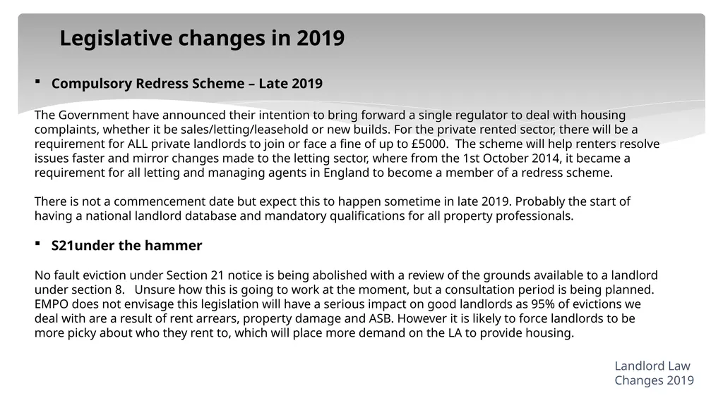 “Recent Changes to Housing Legislation a quick - slide 14 of 16