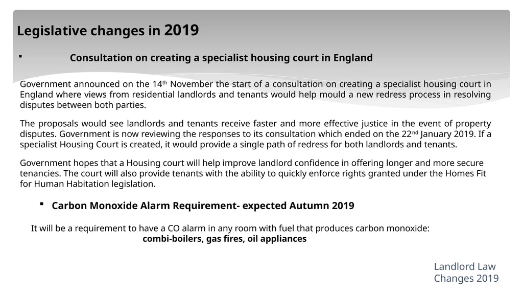 “Recent Changes to Housing Legislation a quick - slide 12 of 16