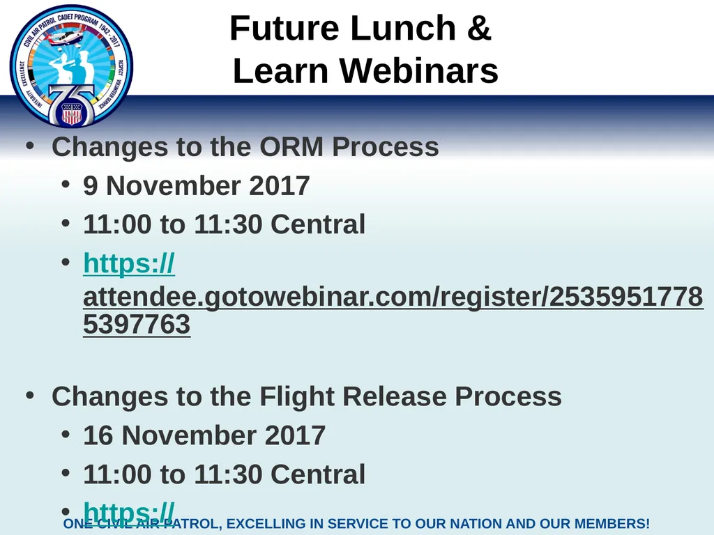 Lunch & Learn Webinar: CAPR 70-1 Overview Civil - slide 22 of 22