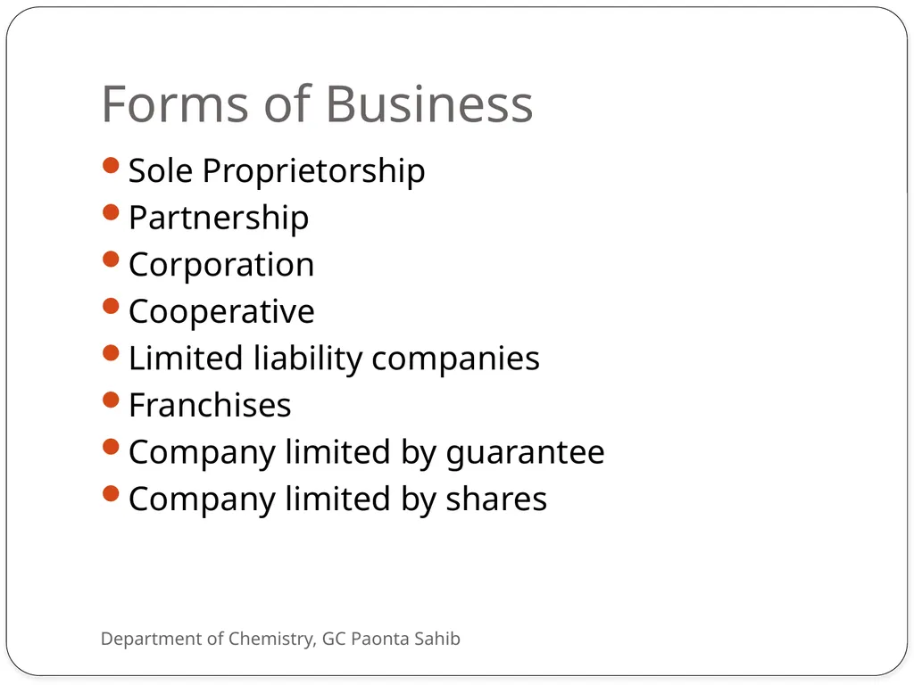 CHAPTER 3:BUSINESS BASICS AND CHEMISTRY IN - slide 5 of 12
