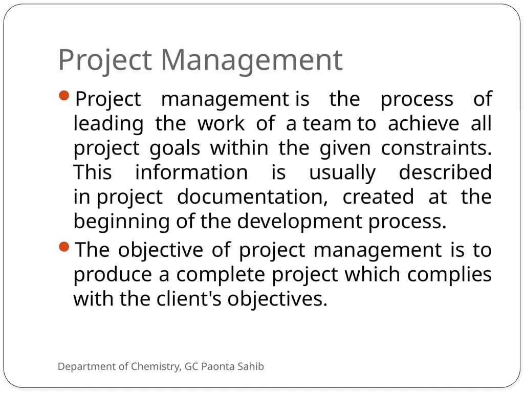 CHAPTER 3:BUSINESS BASICS AND CHEMISTRY IN - slide 9 of 12