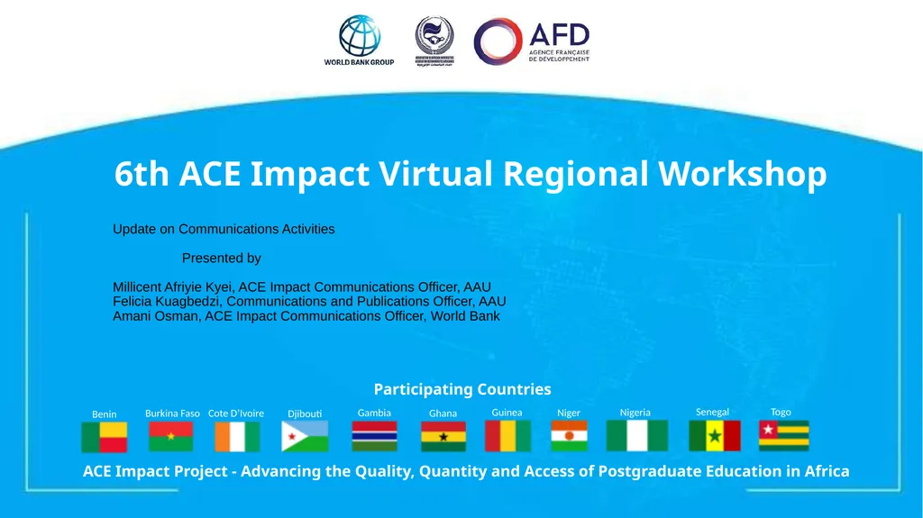 Update on Communications Activities Presented by