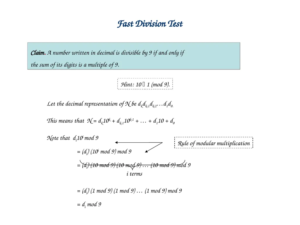 Linear Combination vs Common Divisor Greatest - slide 42 of 45