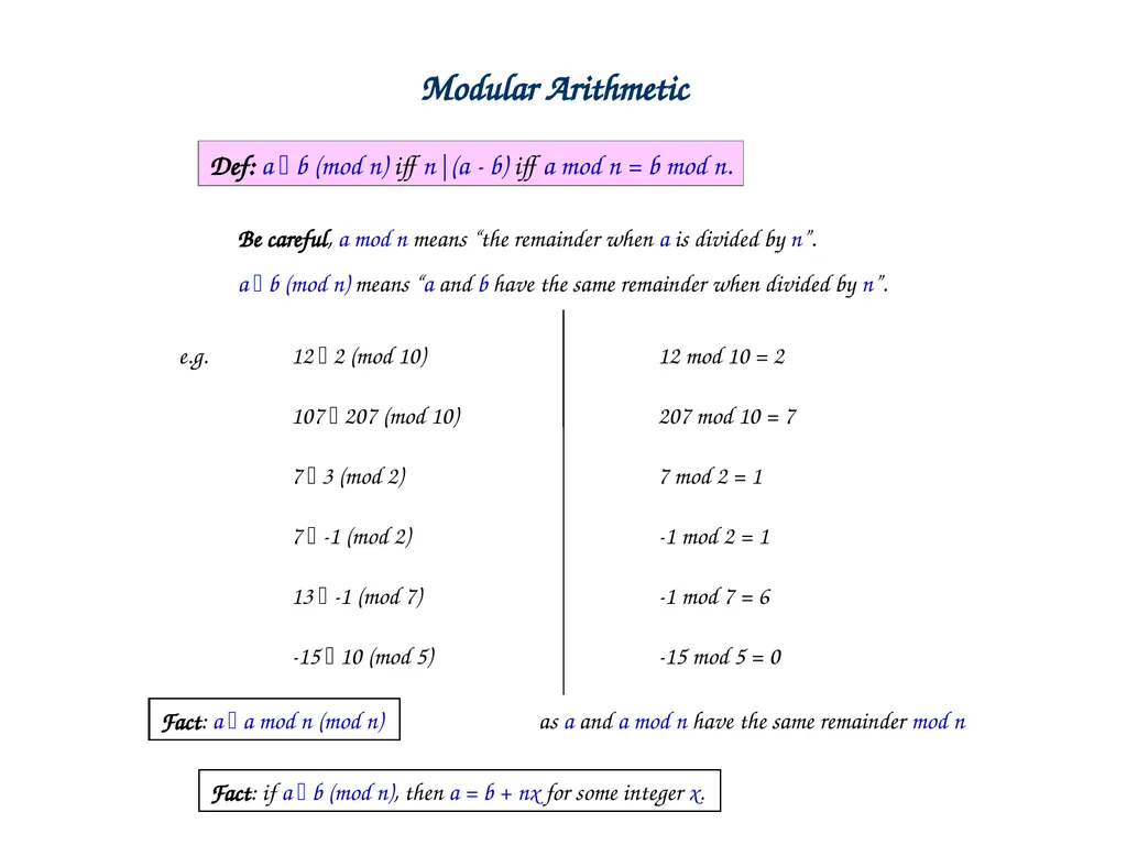Linear Combination vs Common Divisor Greatest - slide 31 of 45