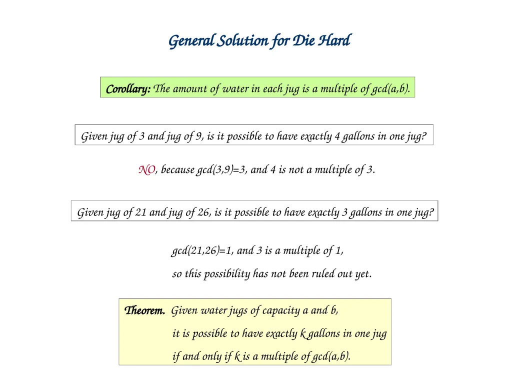 Linear Combination vs Common Divisor Greatest - slide 25 of 45