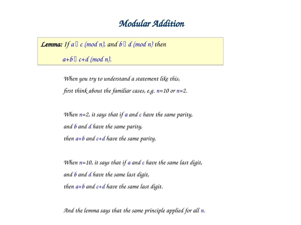 Linear Combination vs Common Divisor Greatest - slide 32 of 45