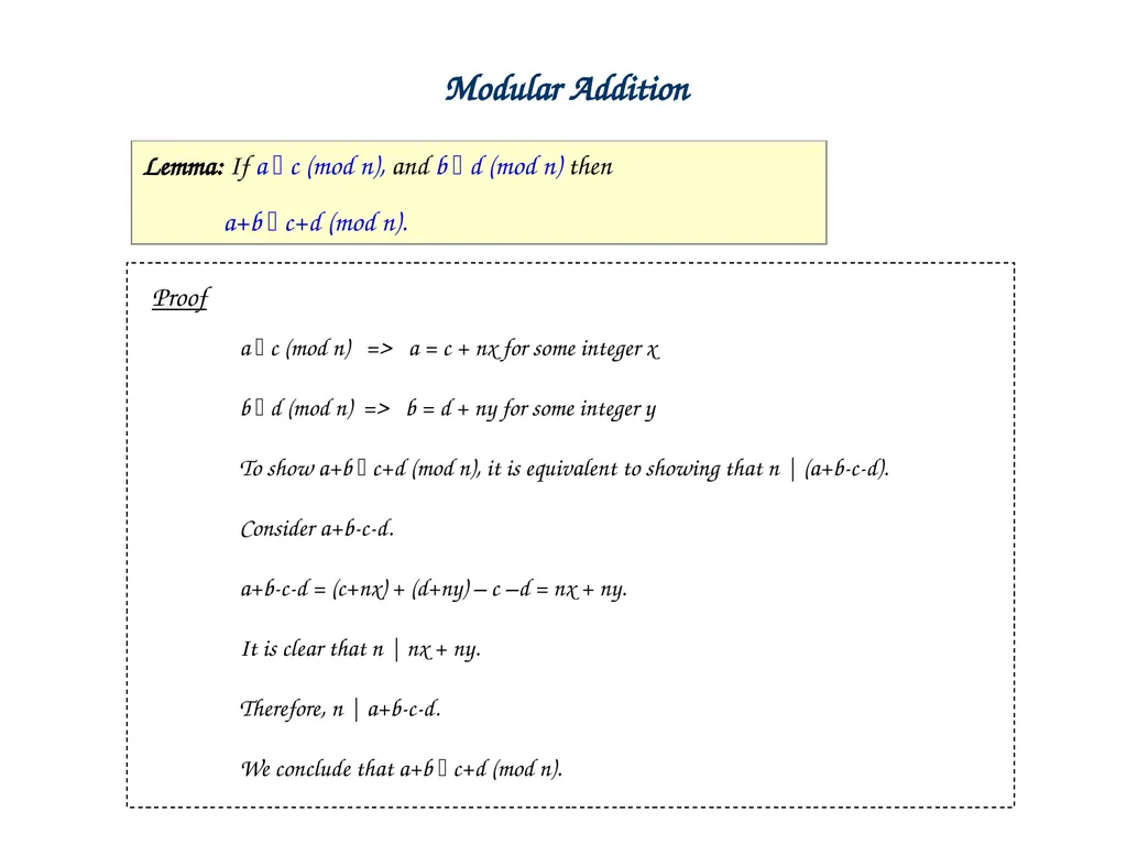 Linear Combination vs Common Divisor Greatest - slide 34 of 45
