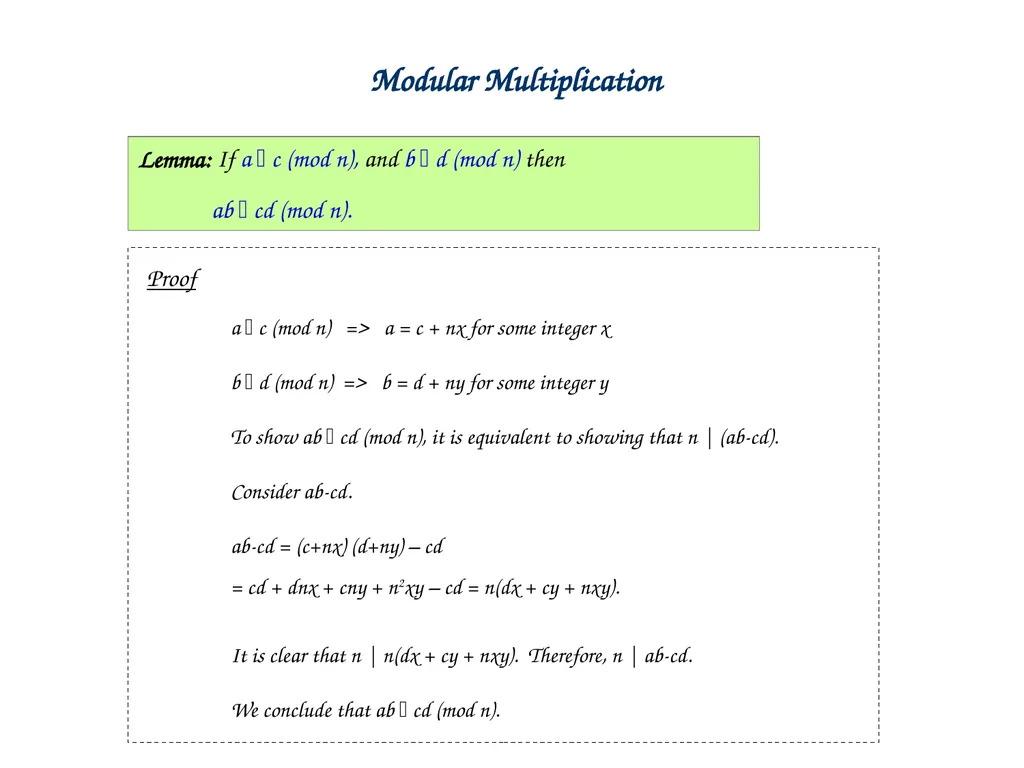 Linear Combination vs Common Divisor Greatest - slide 36 of 45