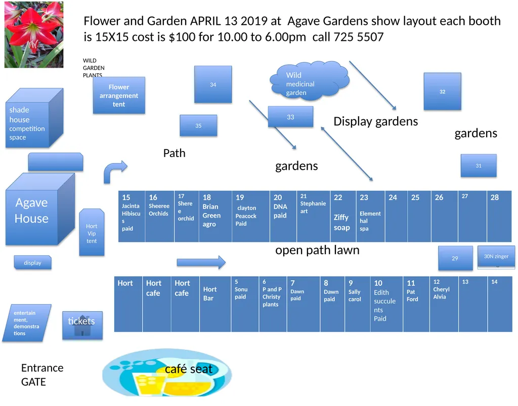Flower and Garden APRIL 13 2019 at Agave Gardens - slide 2 of 2