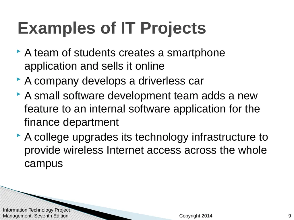 Chapter 1: Introduction to Project Management - slide 9 of 52