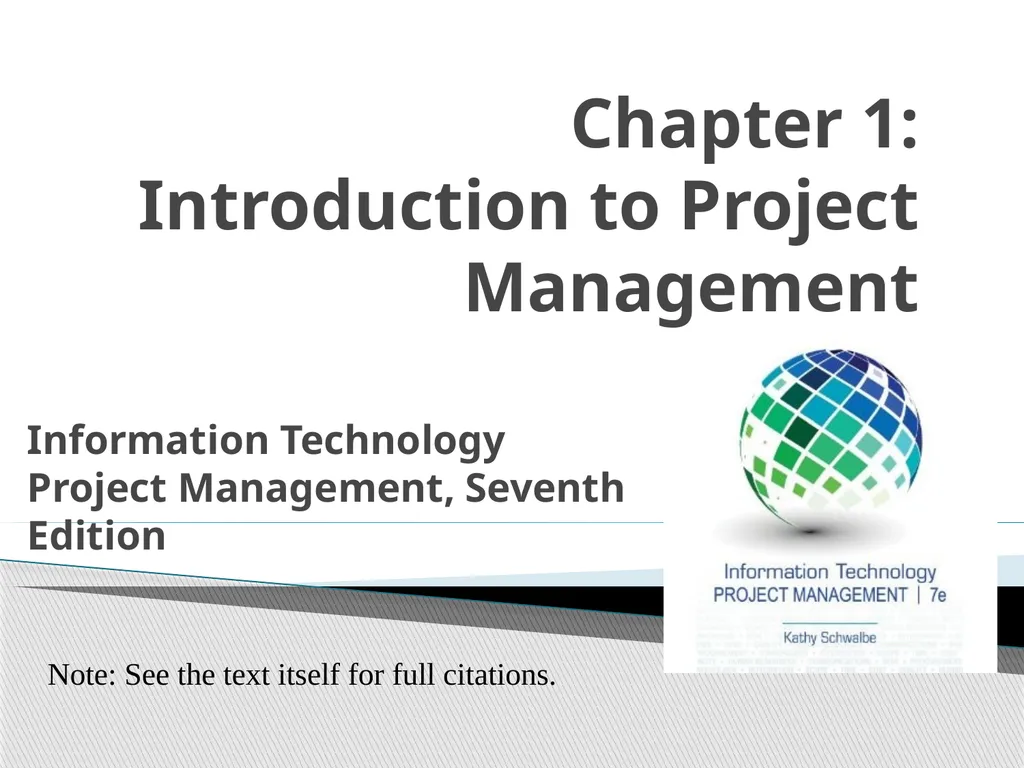 Chapter 1: Introduction to Project Management - slide 1 of 52