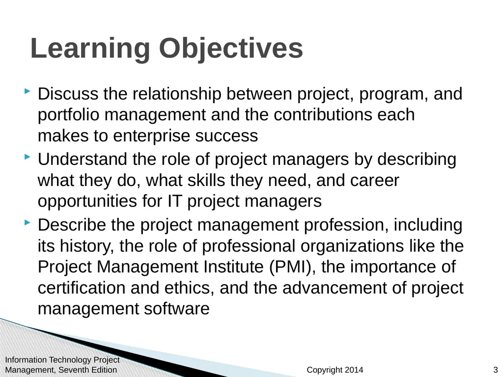 Chapter 1: Introduction to Project Management - slide 3 of 52