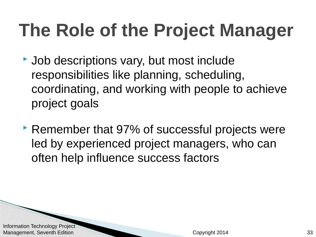 Chapter 1: Introduction to Project Management - slide 33 of 52