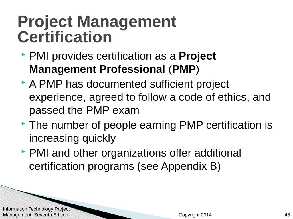 Chapter 1: Introduction to Project Management - slide 48 of 52
