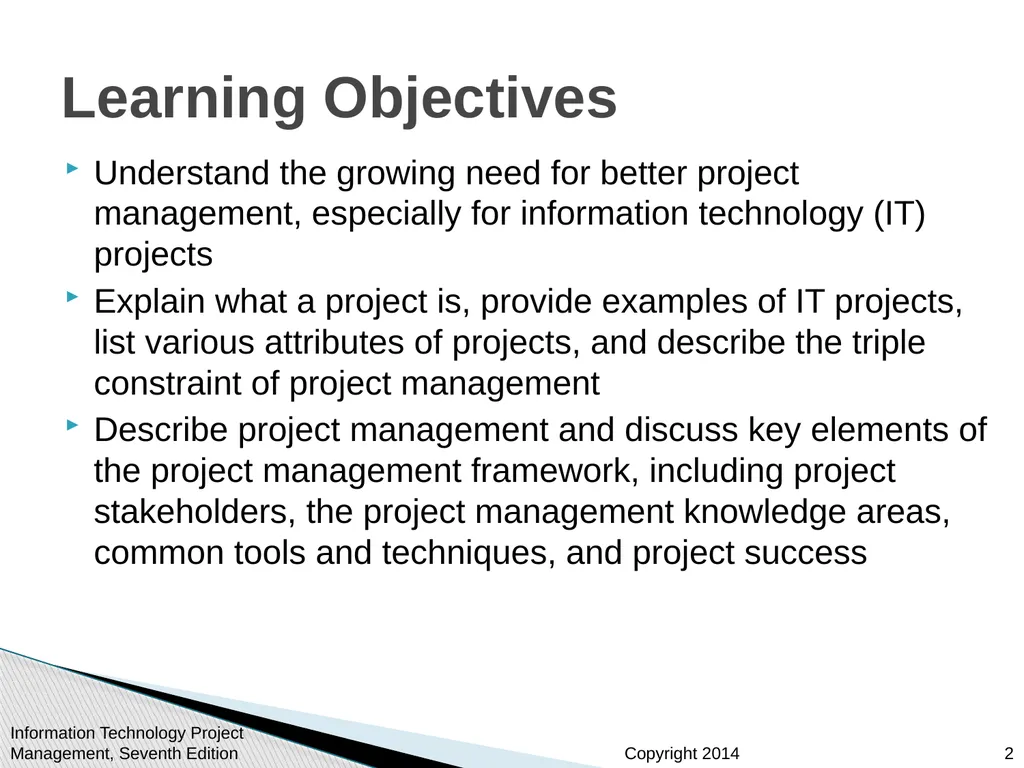 Chapter 1: Introduction to Project Management - slide 2 of 52