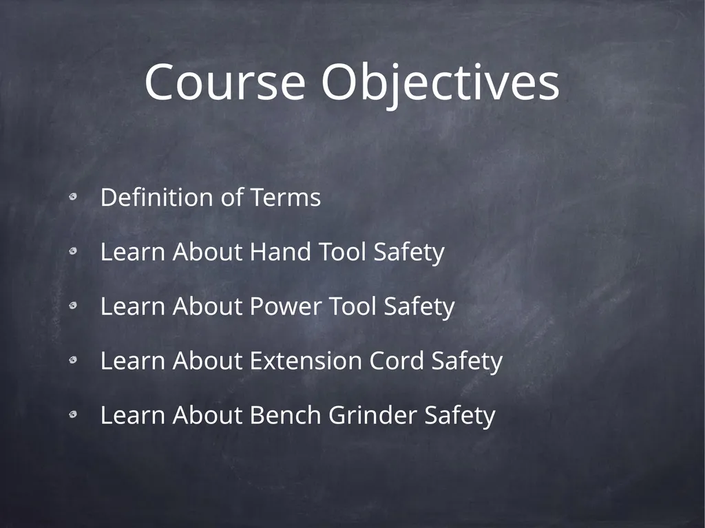 Hand & Power Tool Safety This material was - slide 3 of 37