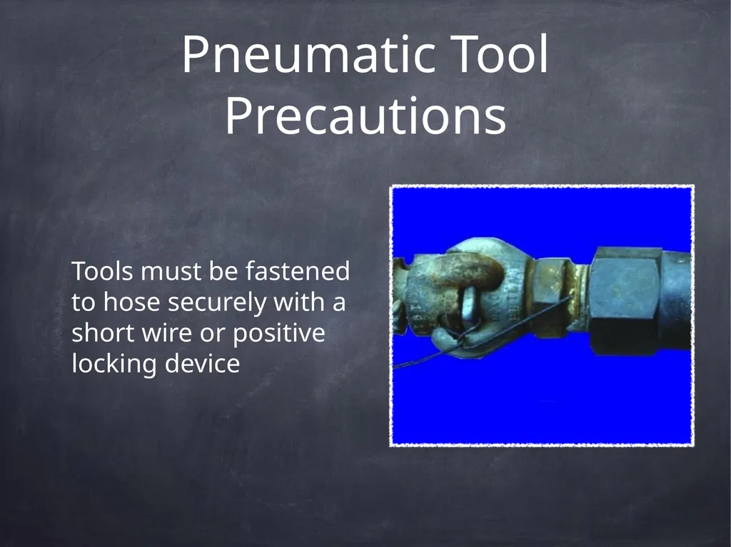 Hand & Power Tool Safety This material was - slide 21 of 37