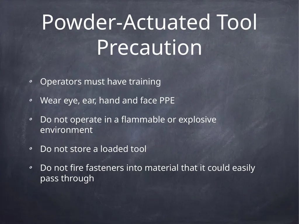 Hand & Power Tool Safety This material was - slide 24 of 37