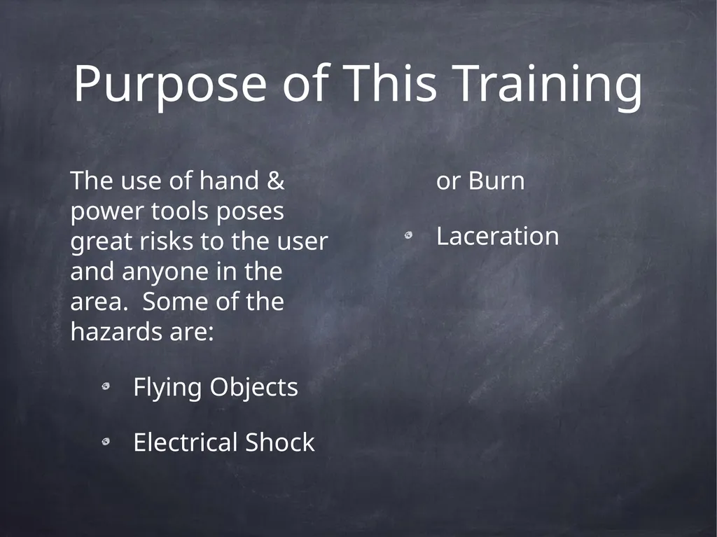 Hand & Power Tool Safety This material was - slide 2 of 37