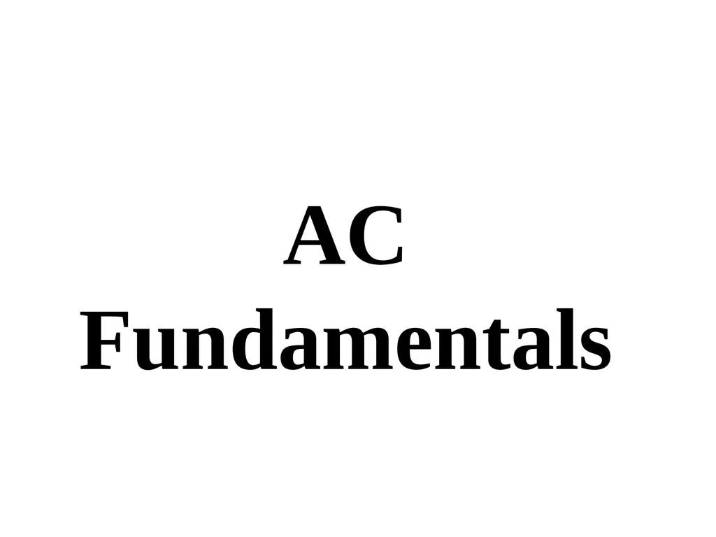 Introduction to Electric Power System and A. C. - slide 30 of 141
