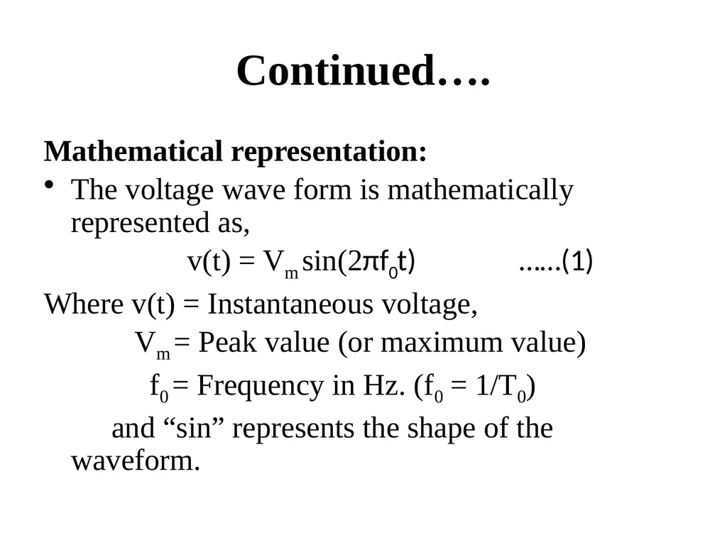 Introduction to Electric Power System and A. C. - slide 36 of 141