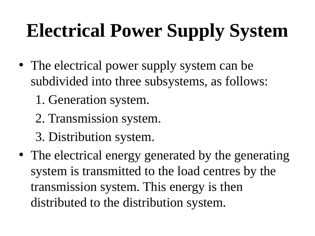 Introduction to Electric Power System and A. C. - slide 6 of 141