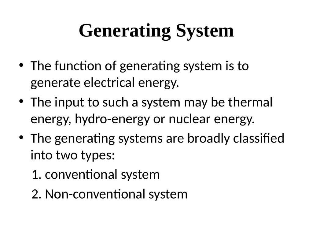 Introduction to Electric Power System and A. C. - slide 7 of 141