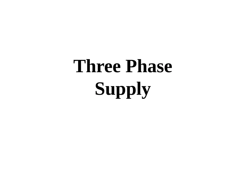 Introduction to Electric Power System and A. C. - slide 103 of 141