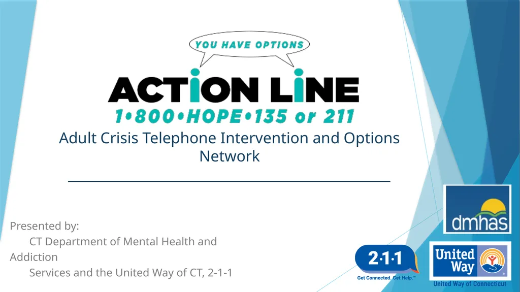 Adult Crisis Telephone Intervention and Options - slide 1 of 25
