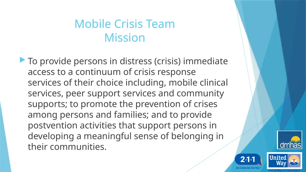 Adult Crisis Telephone Intervention and Options - slide 6 of 25
