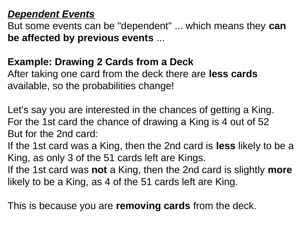 Probability How likely something is to happen. - slide 17 of 27