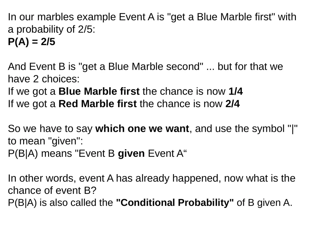 Probability How likely something is to happen. - slide 20 of 27