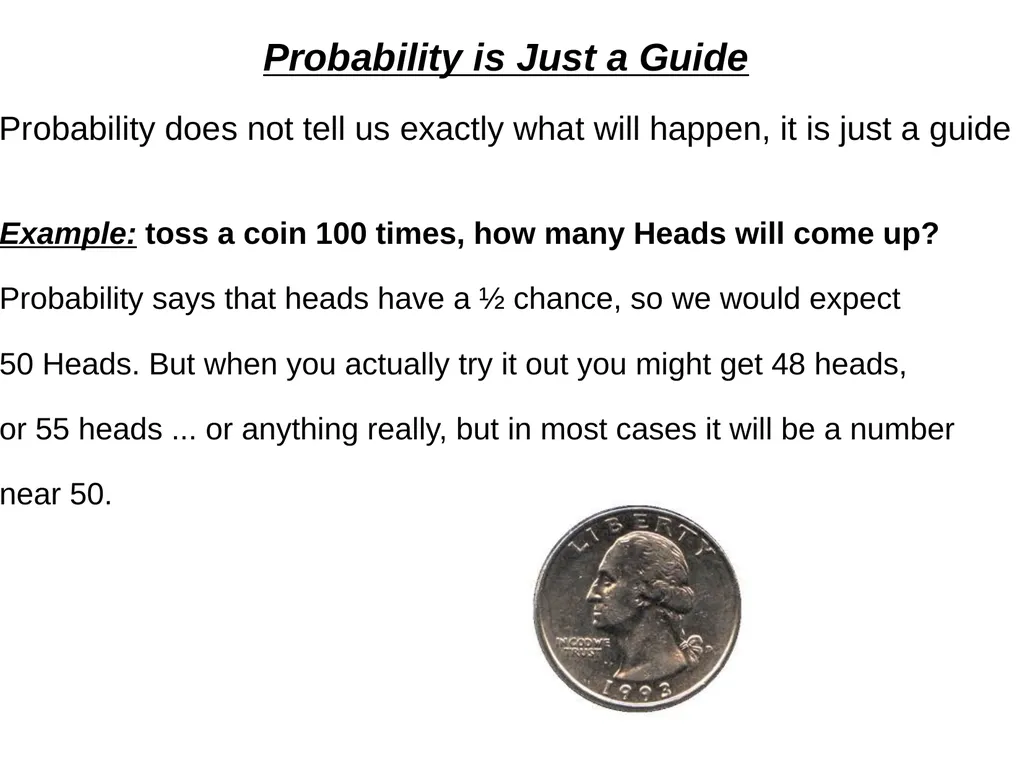 Probability How likely something is to happen. - slide 7 of 27