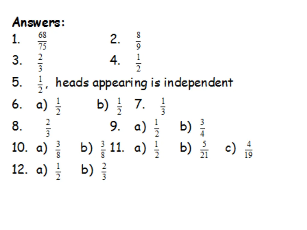 Probability How likely something is to happen. - slide 24 of 27