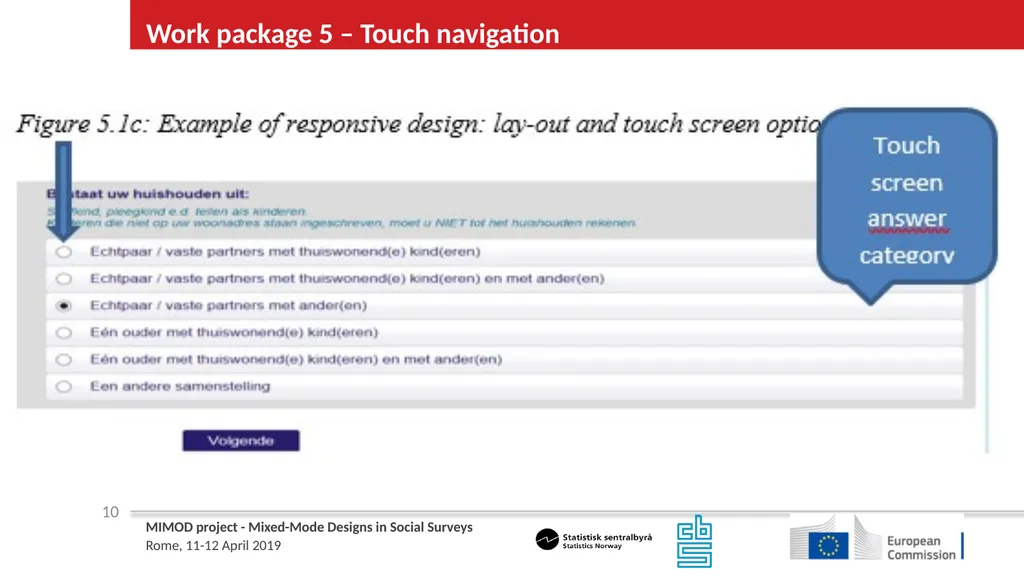 WP5 Deliverable 4 - Summary results from testing - slide 10 of 22