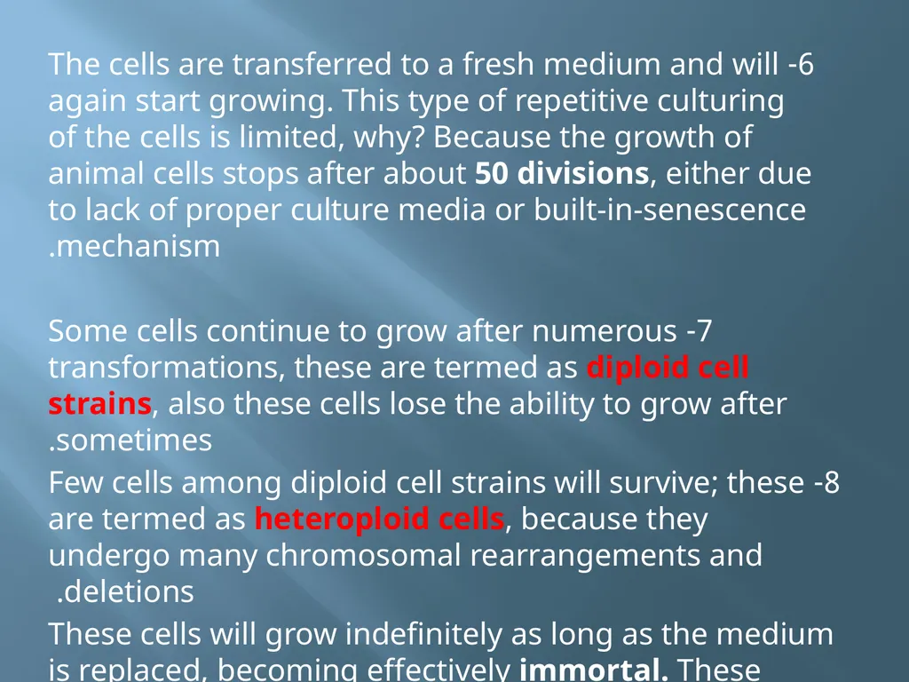 Animal tissue culture Lec.4 Animal tissue culture: - slide 4 of 22