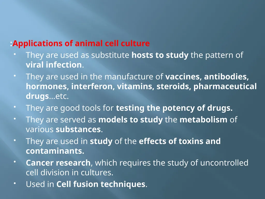 Animal tissue culture Lec.4 Animal tissue culture: - slide 22 of 22
