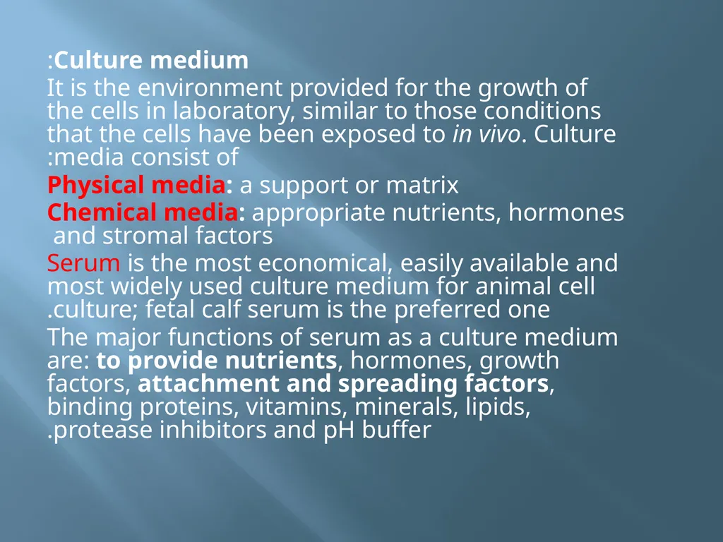Animal tissue culture Lec.4 Animal tissue culture: - slide 6 of 22