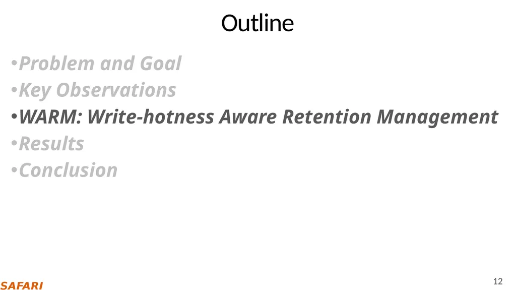 Improving NAND Flash Memory Lifetime with - slide 12 of 35