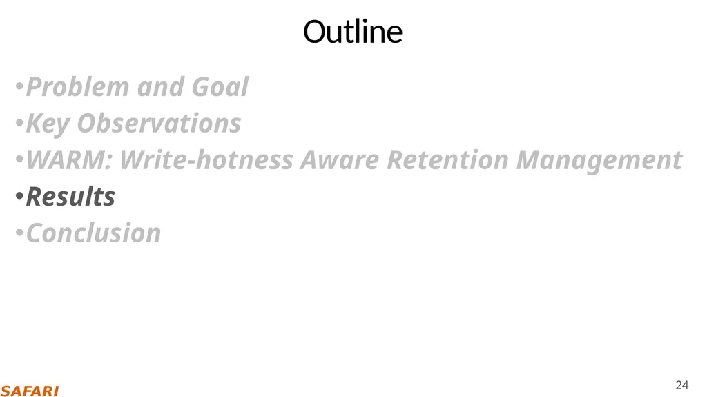 Improving NAND Flash Memory Lifetime with - slide 24 of 35