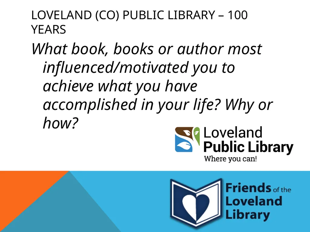 Library Milestones Celebrating your library’s - slide 10 of 14