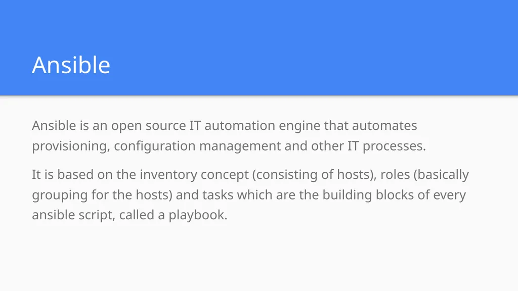 From Ansible to Nornir: sailing from a network - slide 4 of 18