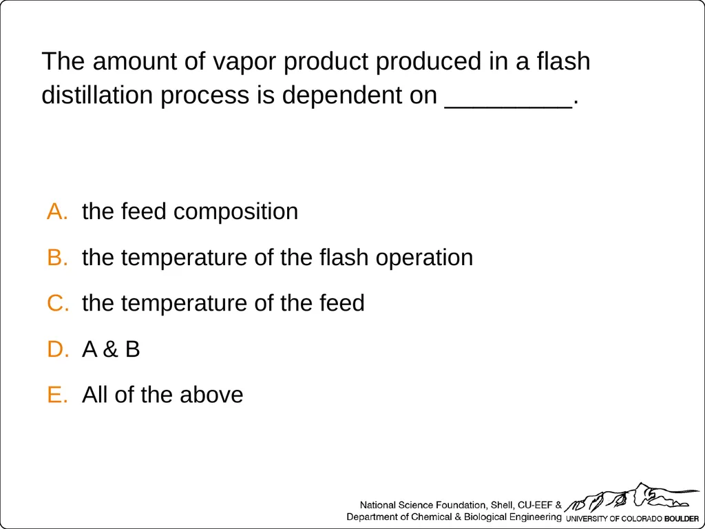 Which two streams relate to equilibrium conditions - slide 33 of 40