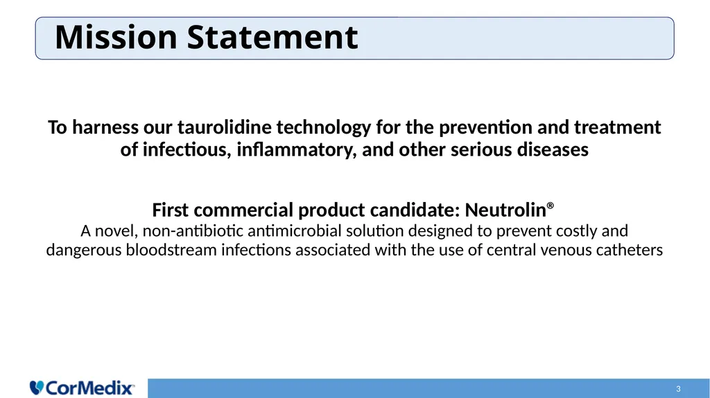 Anti-Infective Solutions Leading Development of - slide 3 of 24