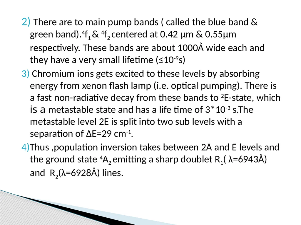 RUBY LASER HISTORY CHARACTERSTICS CONSTRUCTION - slide 7 of 9