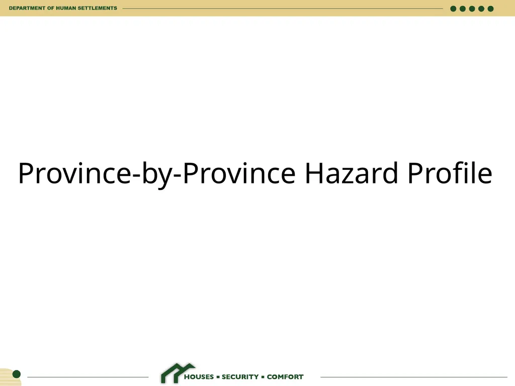 HUMAN SETTLEMENTS EMERGENCY RESPONSE FRAMEWORK 26 - slide 6 of 21