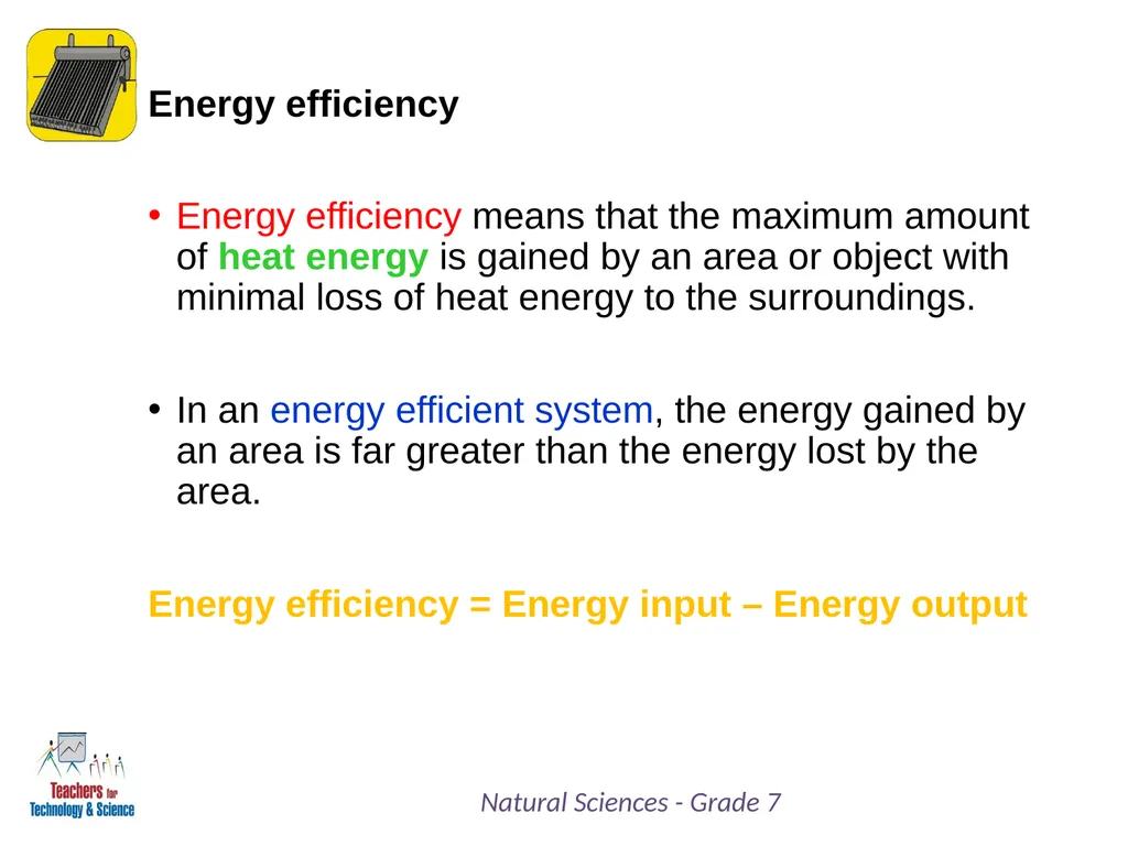 Natural Sciences Grade 7 Term 3: Energy and Change - slide 8 of 9
