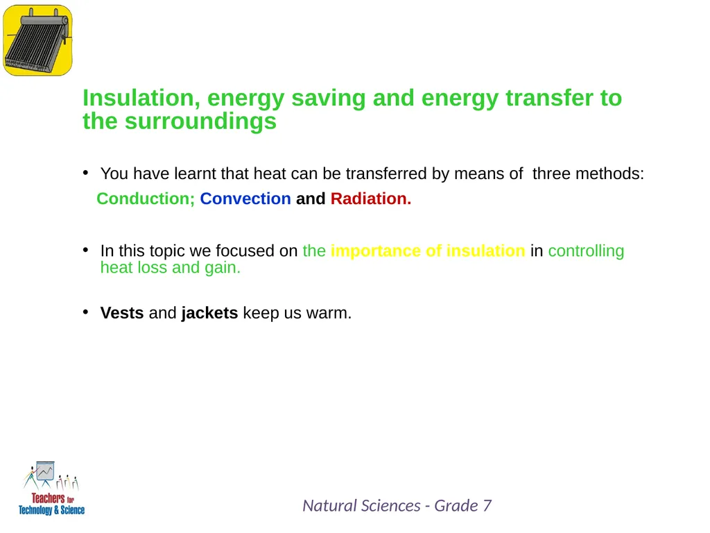 Natural Sciences Grade 7 Term 3: Energy and Change - slide 4 of 9